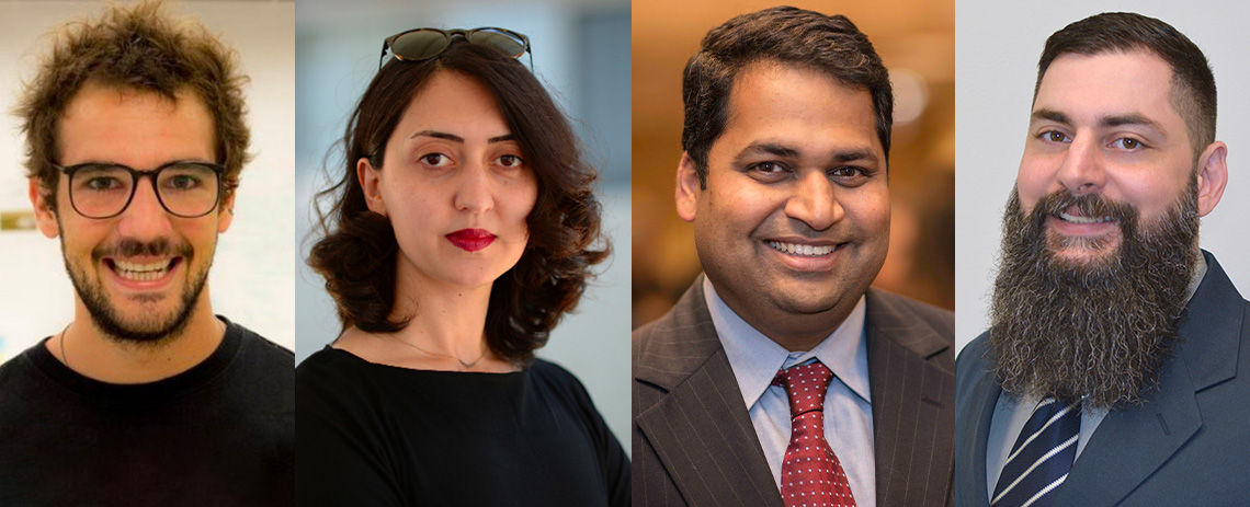 Andre, Maryam, Santosh, and Roberto