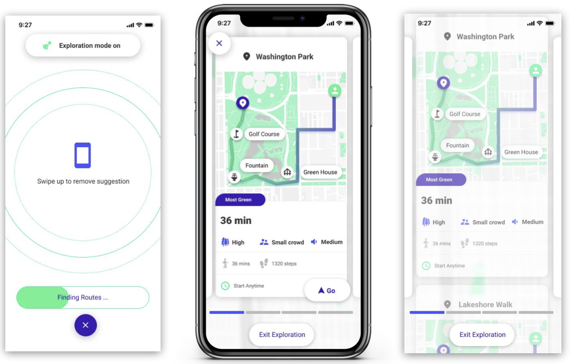 Google Go MasterChallenge Mockups