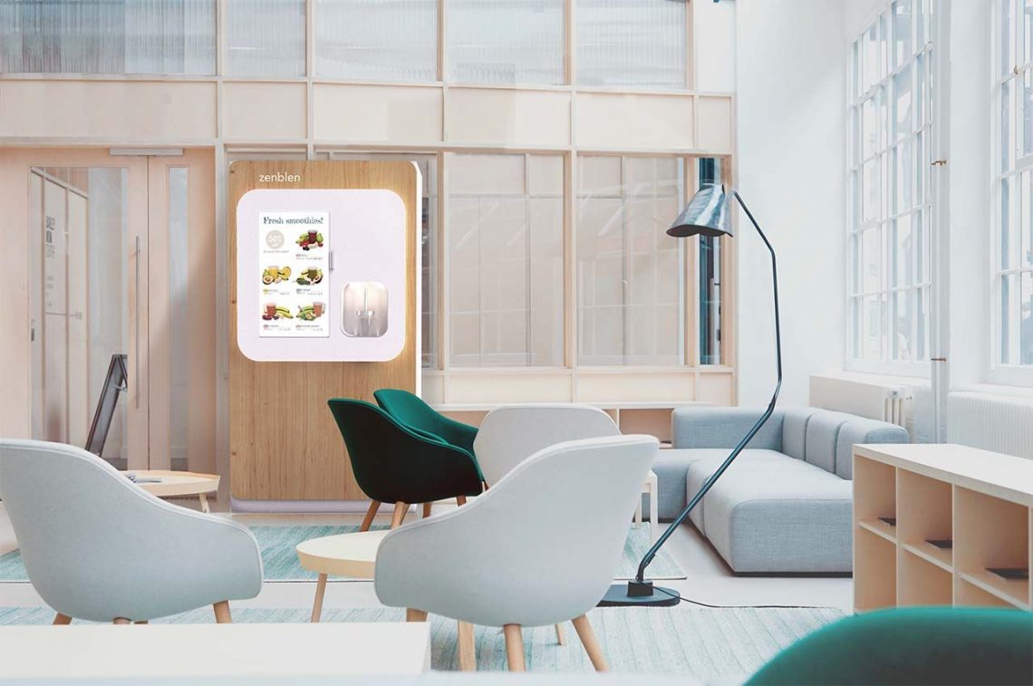 Rendering of Zenblen vending machine