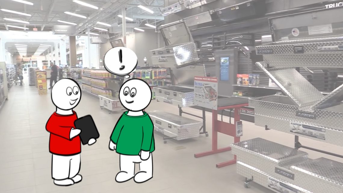 Depiction of improved help desks for new Canadians