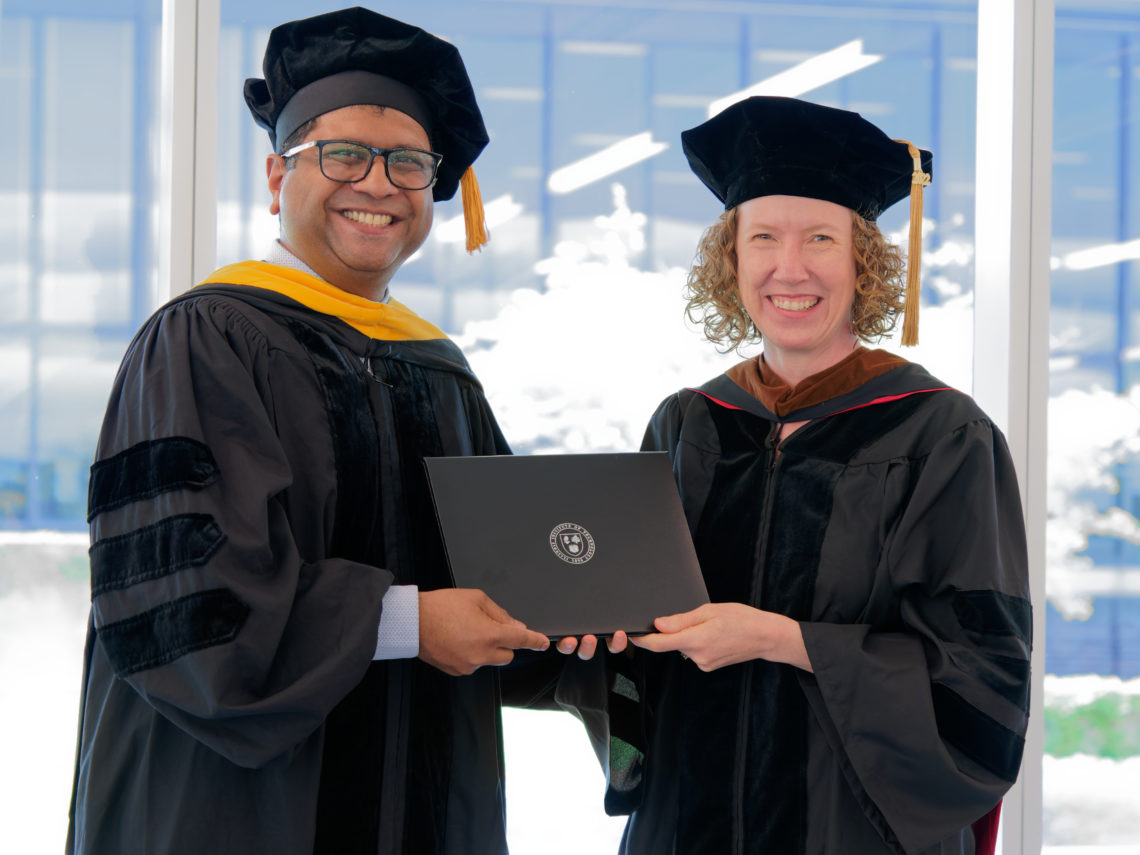 Anijo Mathew and Jessica Meharry (PhD 2022)