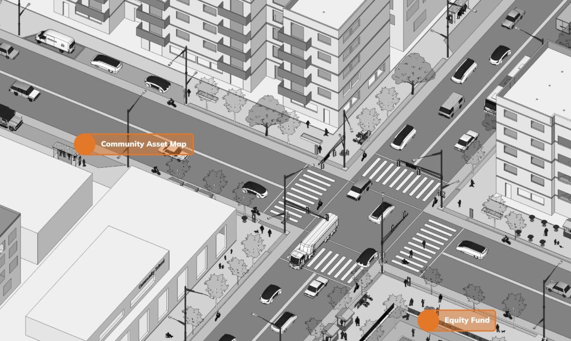 Graphic of a city street