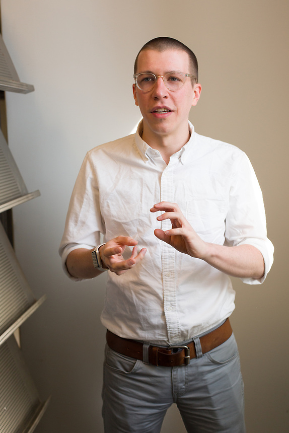 Jarrett Fuller talking and gesturing
