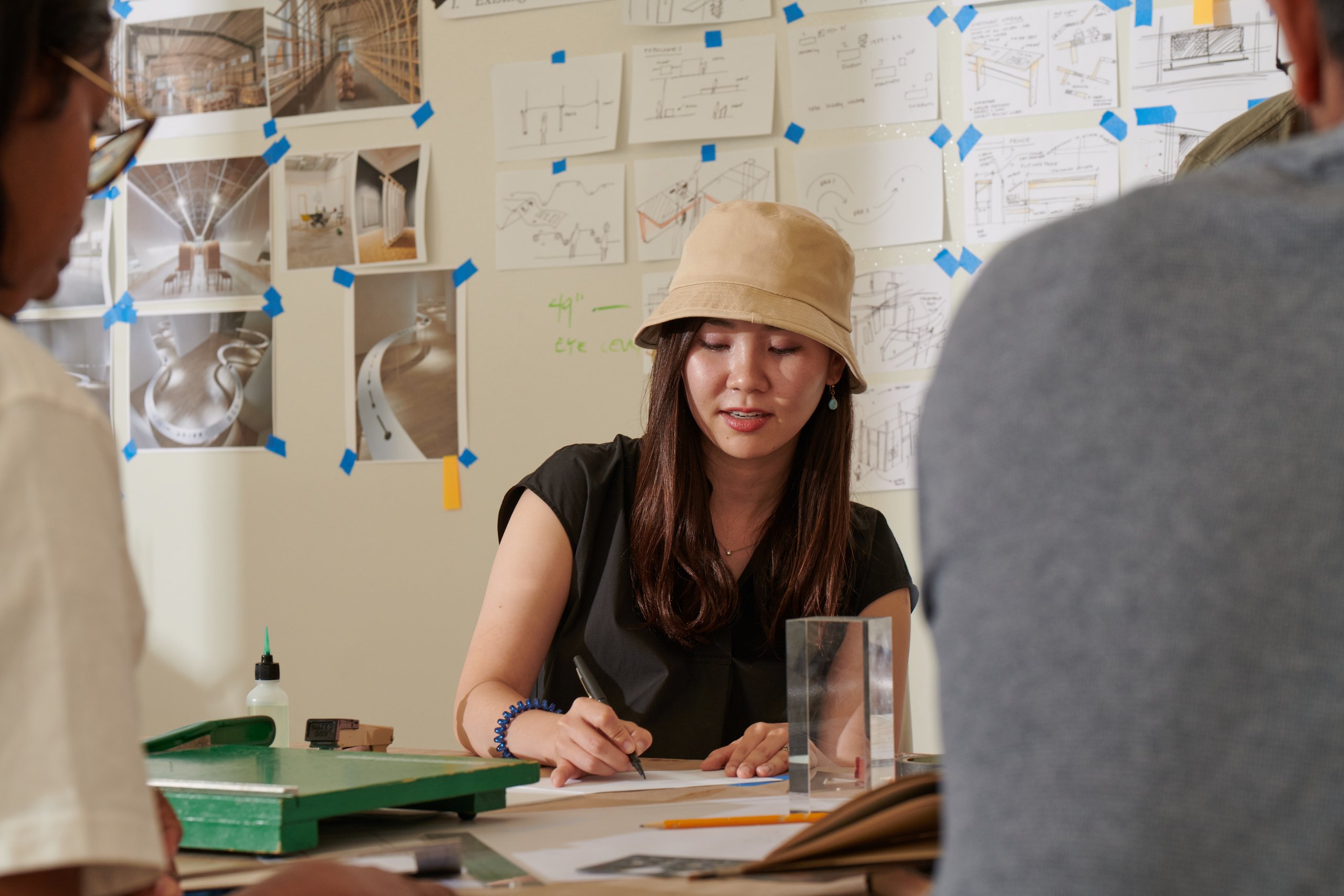 Student in a workshop