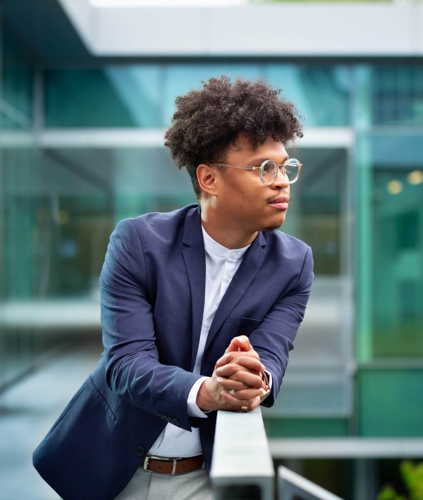ID student Tommie Collins pictured at Kaplan